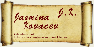 Jasmina Kovačev vizit kartica